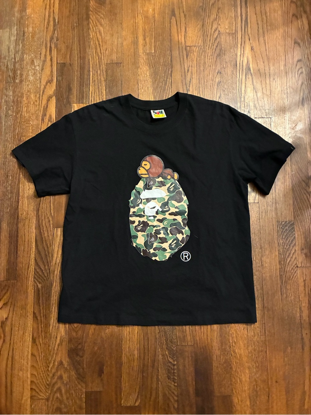 Bape Milo camo tshirt size large